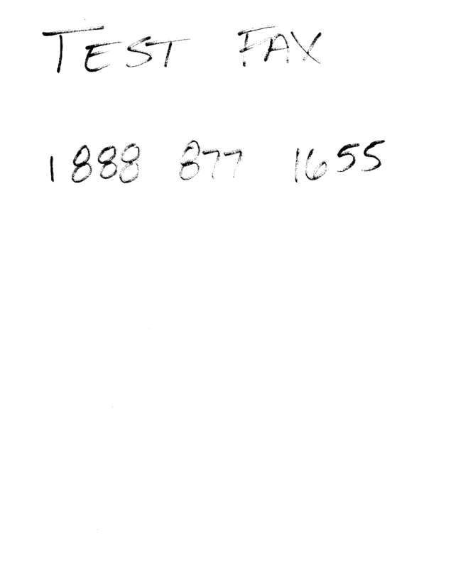 Fax page