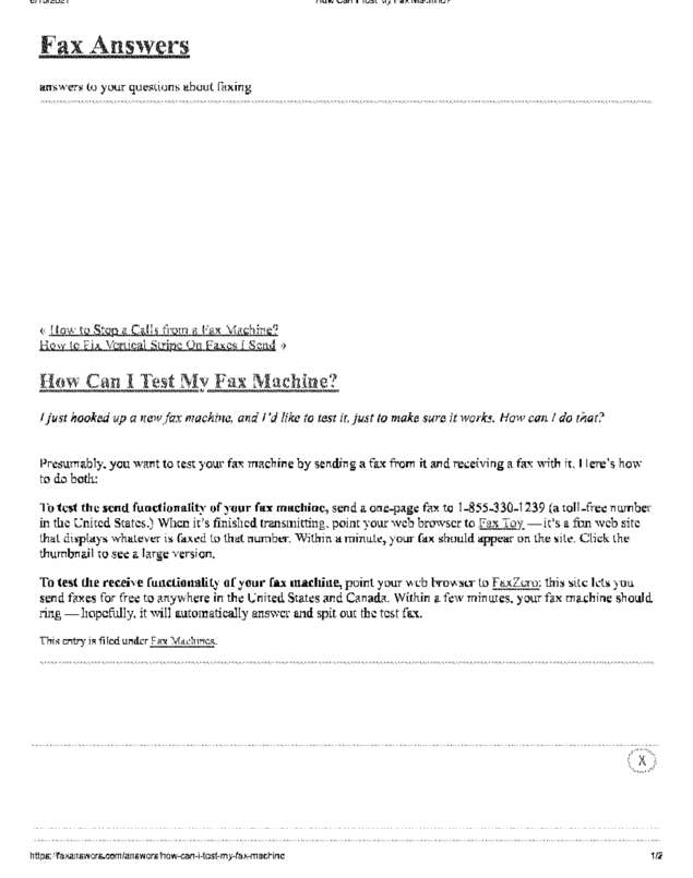 fax page