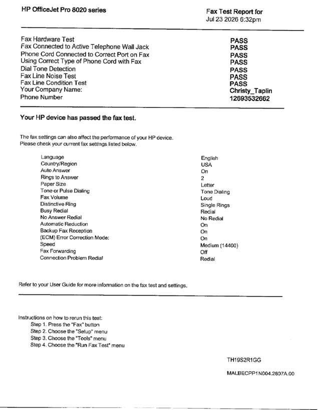 fax page
