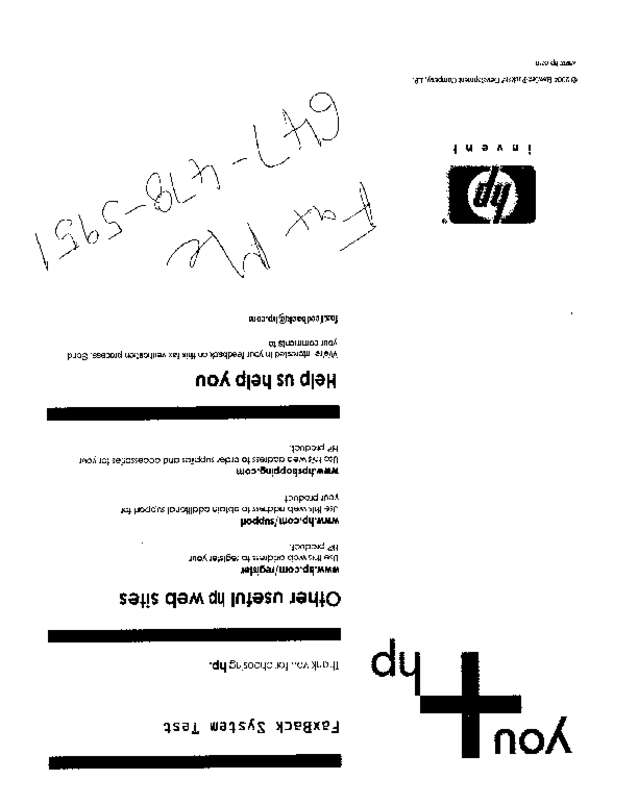 Fax page