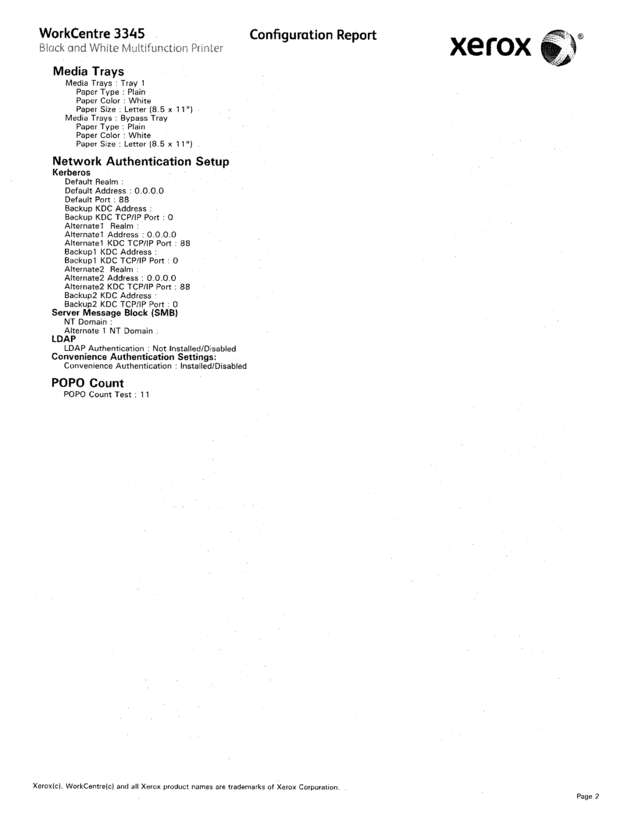 Fax page