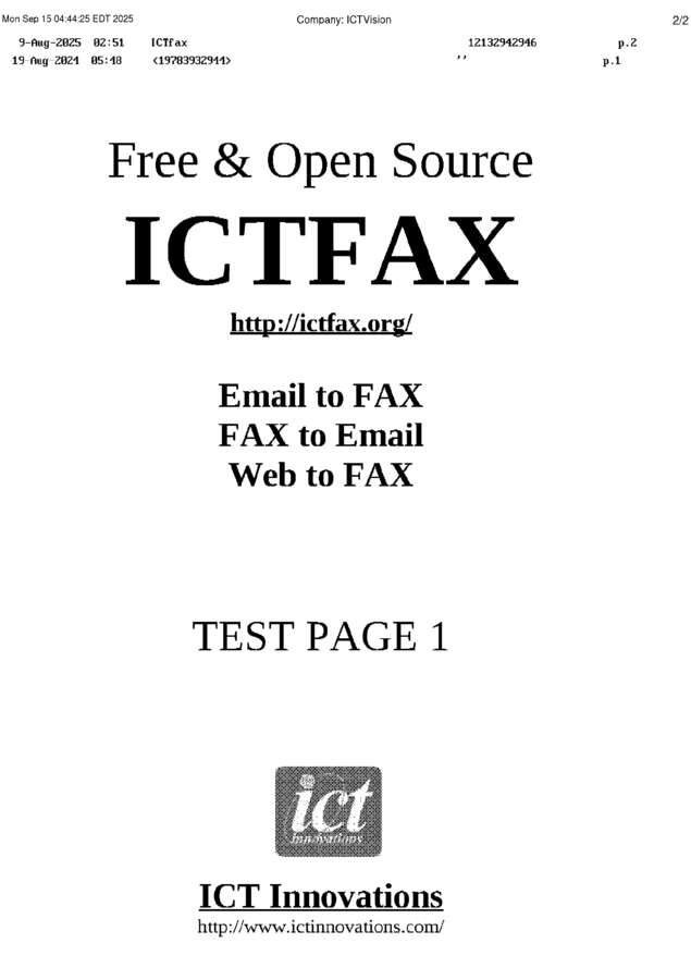 fax page