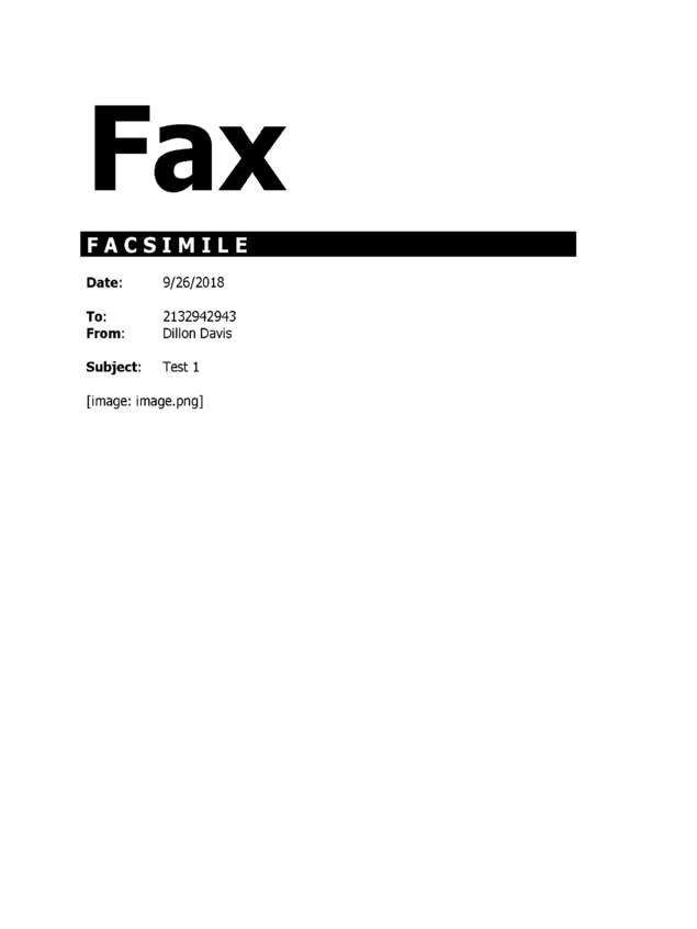 Fax page