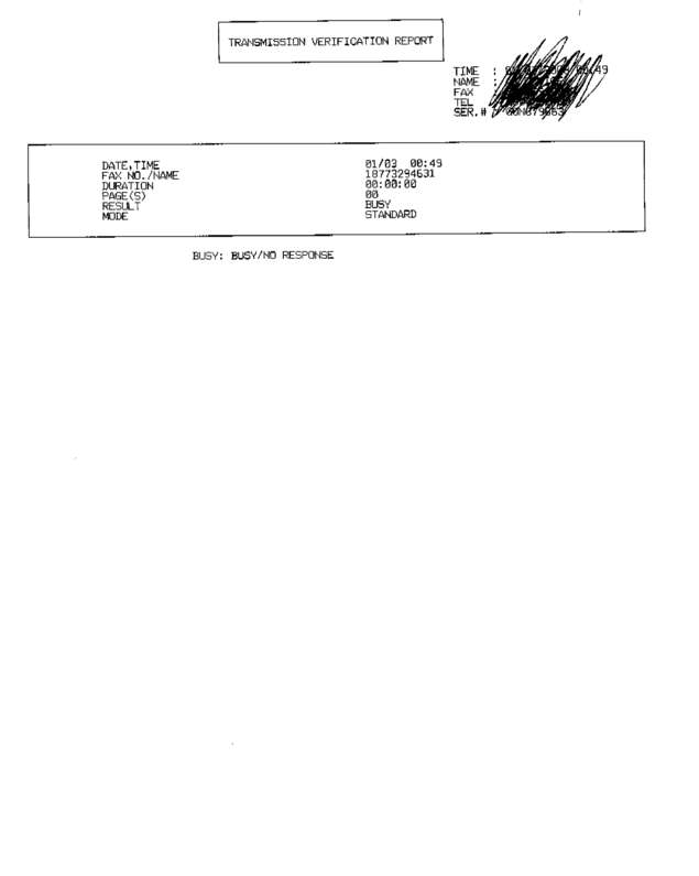 Fax page