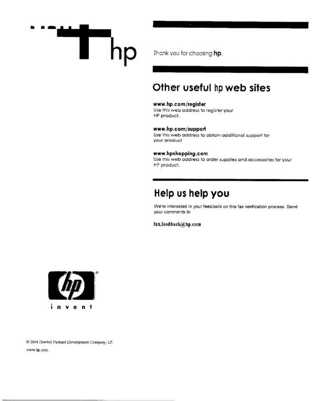Fax page