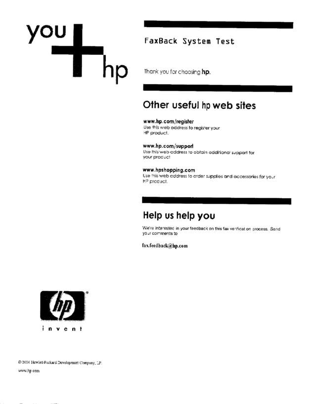 Fax page