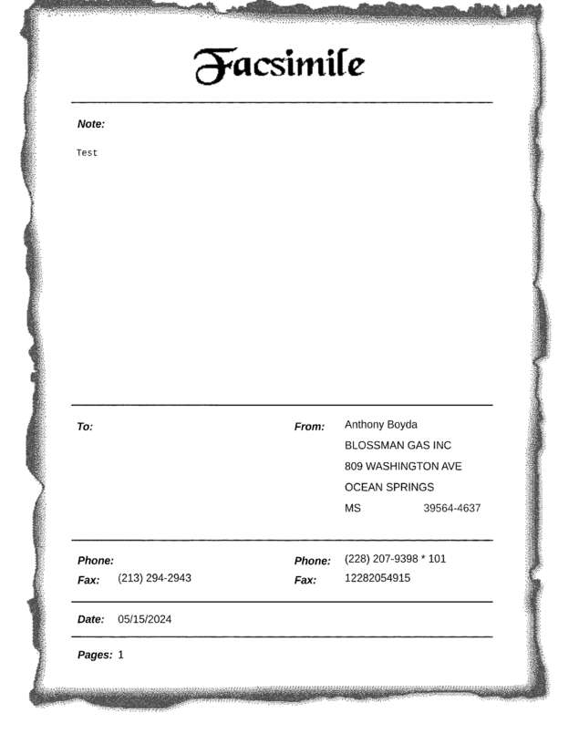 fax page
